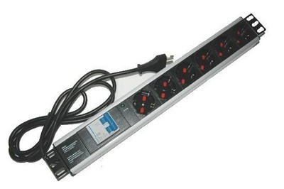 Multipresa per Rack 19" 6 Prese Link LP954 Professionale