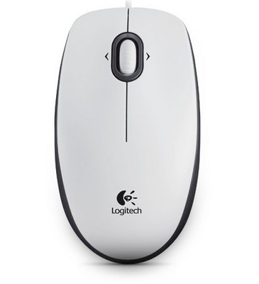 Mouse Logitech B100 Bianco USB 800 DPI | Affidabile
