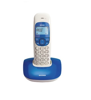 Telefono Cordless Brondi Nice Bianco-Blu | Offerta