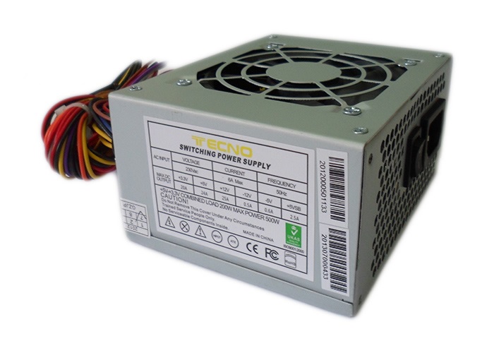Alimentatore Tecno 500W Micro ATX: Affidabile e Conveniente