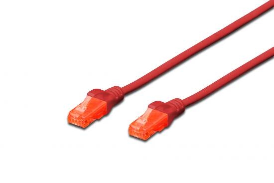 Cavo di Rete Digitus Cat.6E 0,5m Rosso Professionale