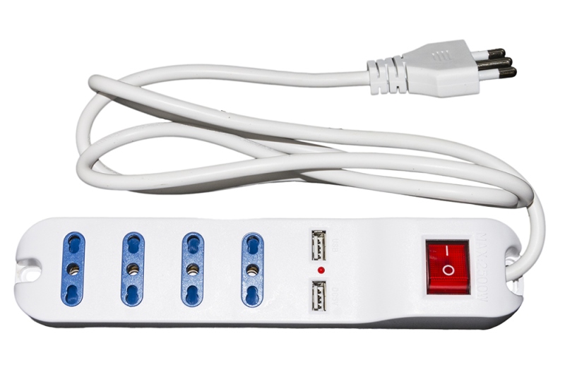 Multipresa 4 Posti con USB Link LKMP04USB | Affidabile