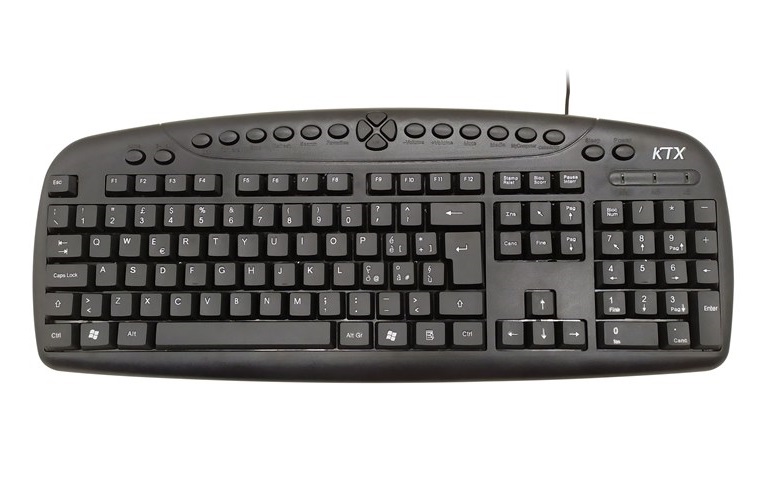 Tastiera KTX KB-3105U USB Multimediale Nera | Offerta Omnicenter