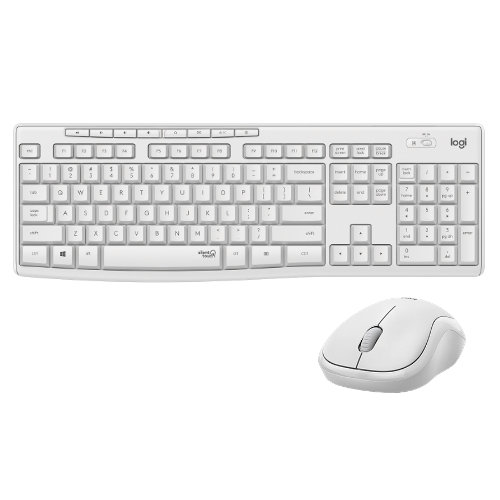 Logitech MK295 Tastiera e Mouse Wireless Bianca | Offerta