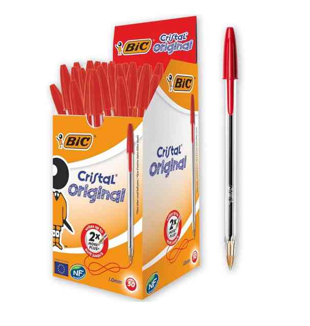 Penna a Sfera BIC Cristal Rossa 50 Pz | Offerta
