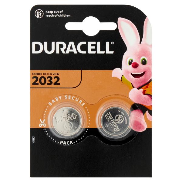 Batterie Duracell CR2032 3V Originali - Confezione 2 Pezzi