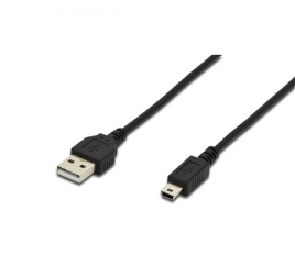 Cavo USB 2.0 A-Mini B Digitus 1,8m Nero | Offerta