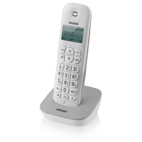Affidabile Telefono Cordless Brondi Gala Bianco/Grigio