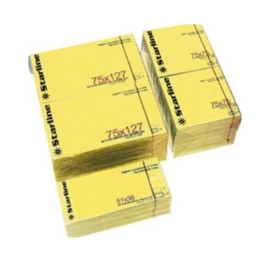 Post-It Gialli Starline 76x125 mm Conveniente