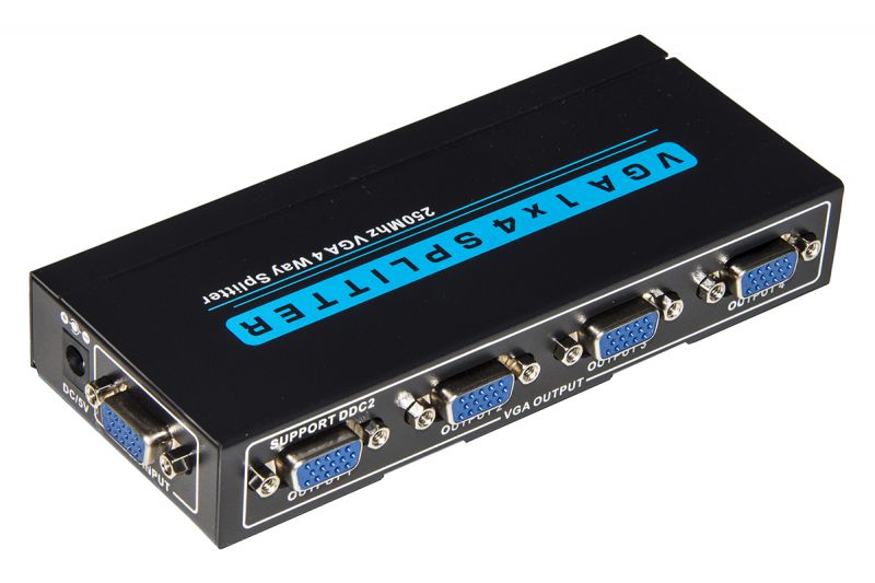 Splitter VGA 4 Uscite Link 250MHz | Professionale Omnicenter