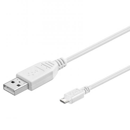 Cavo USB a Micro USB Digitus 30 cm Bianco | Offerta Omnicenter