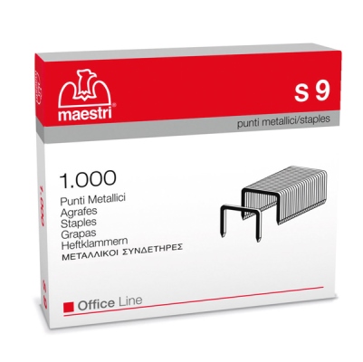 Punti Metallici Maestri 23/9: Originale Confezione 1000 Pz