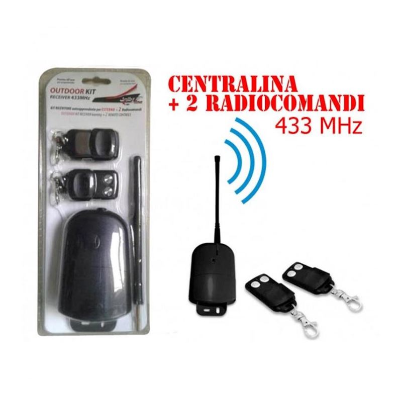 Kit Ricevitore Esterno 433MHz con 2 Telecomandi | Offerta