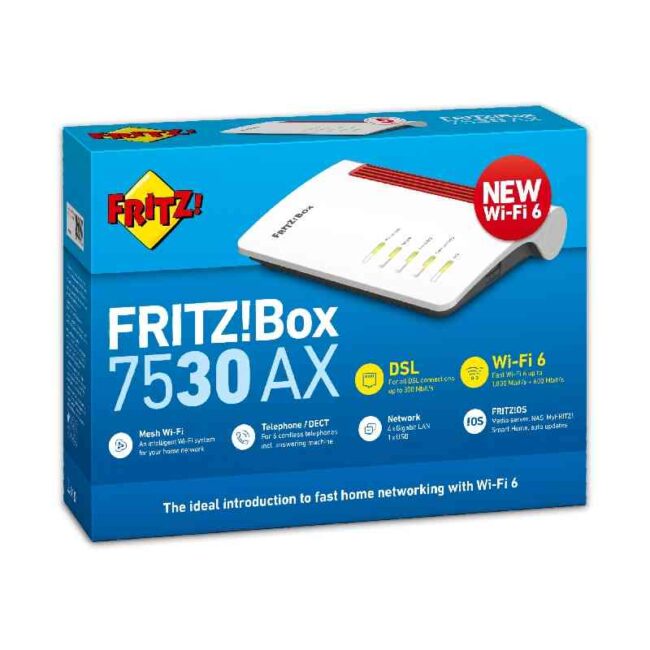 AVM FRITZ!Box 7530 AX Wi-Fi 6: Affidabile Router Modem
