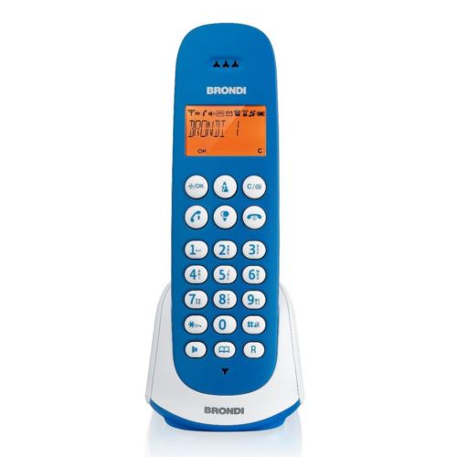 Telefono Cordless Brondi Adara Bianco/Blu | Offerta