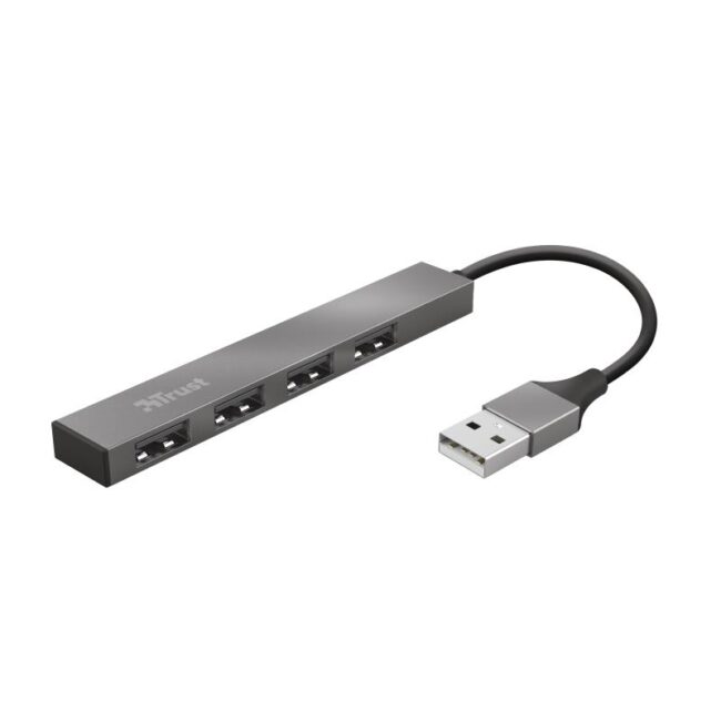 Hub USB Trust Halyx 4 Porte in Alluminio | Offerta Omnicenter