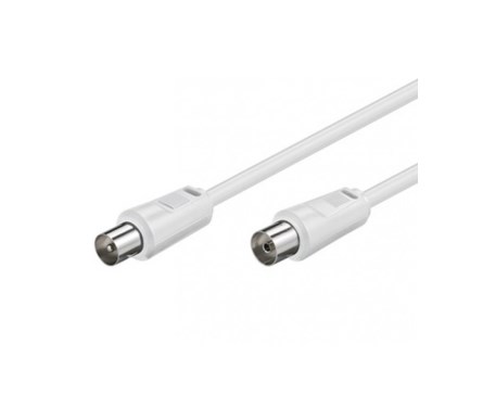 Prolunga Cavo Antenna TV 2m NVS Bianco | Affidabile