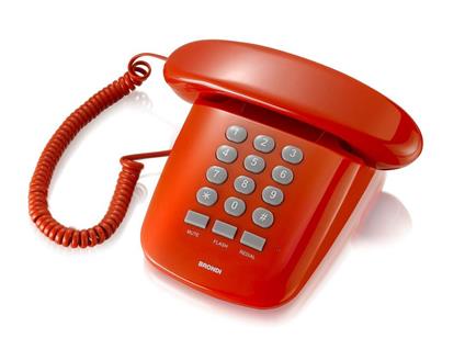 Telefono Fisso Brondi Sole Rosso | Offerta Omnicenter