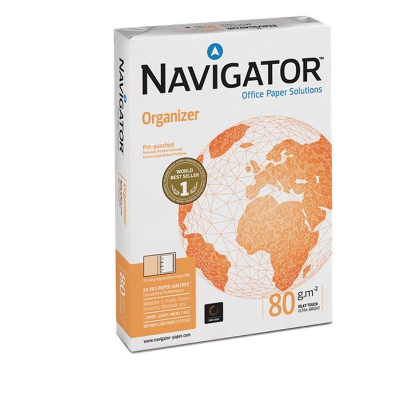 Carta A4 Navigator 4 Fori 80g Risma 500 Fogli | Offerta