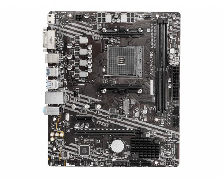MSI A520M-A PRO Scheda Madre AM4 | Affidabile