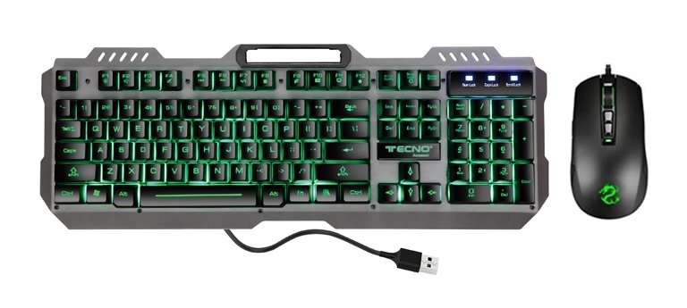 Kit Tastiera e Mouse Tecno TC-BG2006 Gaming USB | Offerta