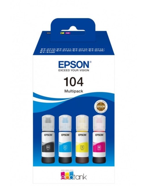 Cartuccia Epson 104 Originale Multipack 4 Colori | Originale