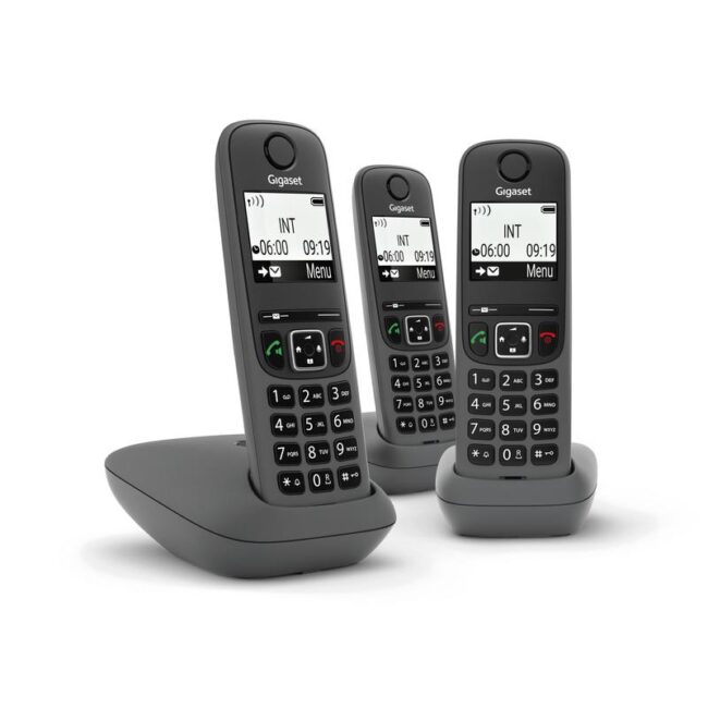 Telefono Cordless Siemens Gigaset AS490 Trio Nero Offerta