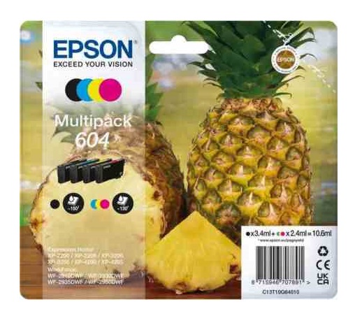 Cartuccia Originale Epson T604 Multipack 4 Colori | Originale
