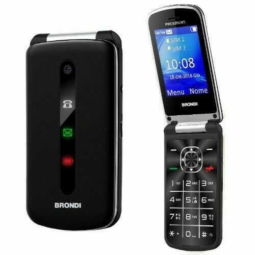 Brondi President Dual SIM Nero: Scopri il Telefono Flip