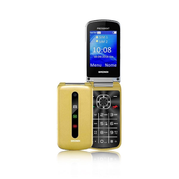 Cellulare Brondi President Dual SIM Gold | Offerta Omnicenter