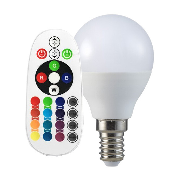 Lampadina LED V-Tac E14 3.5W RGB con Radiocomando RF | Offerta