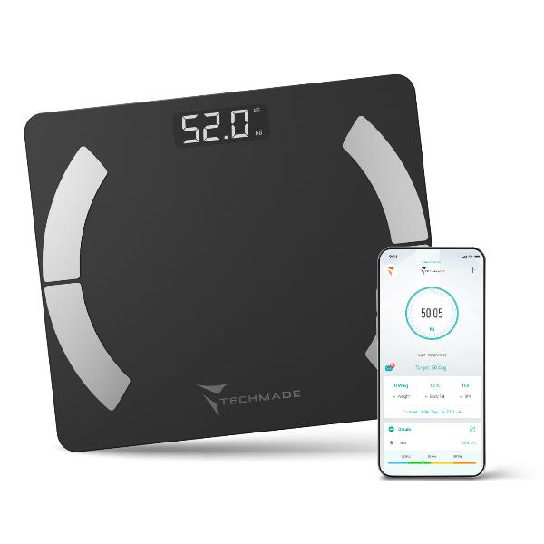 Bilancia Pesapersone Smart Techmade Nera | Offerta Omnicenter