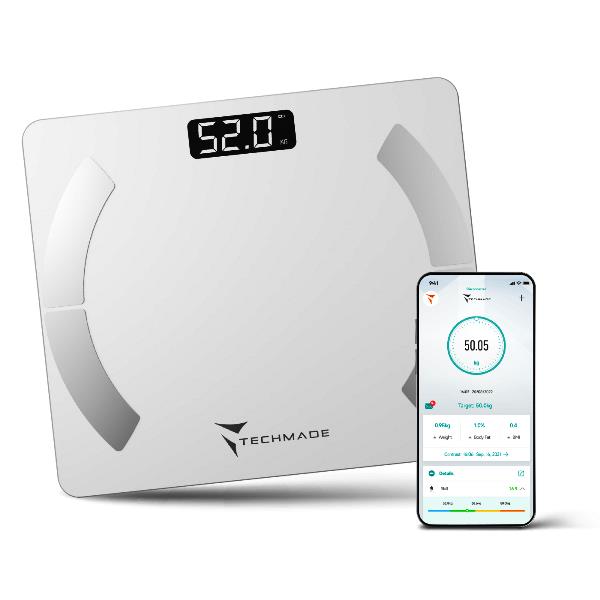 Bilancia Pesapersone Smart Digitale Techmade Bianca | Offerta