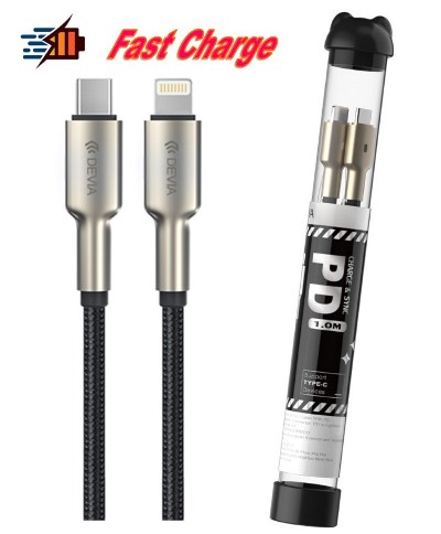 Cavo USB-C Lightning Devia Originale in Lega di Zinco