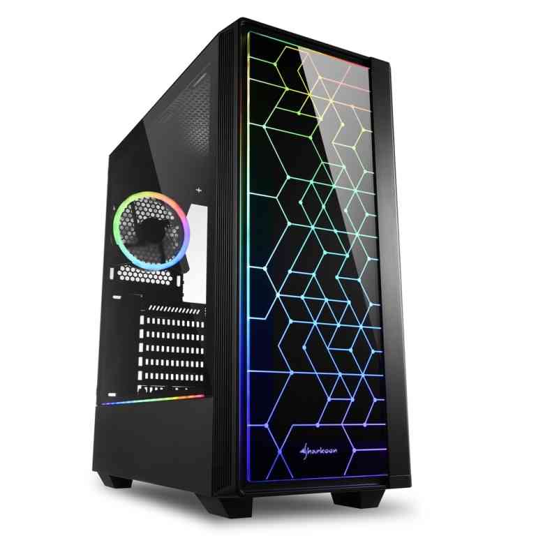 Case Sharkoon RGB Lit 100 ATX Vetro Temprato | Offerta