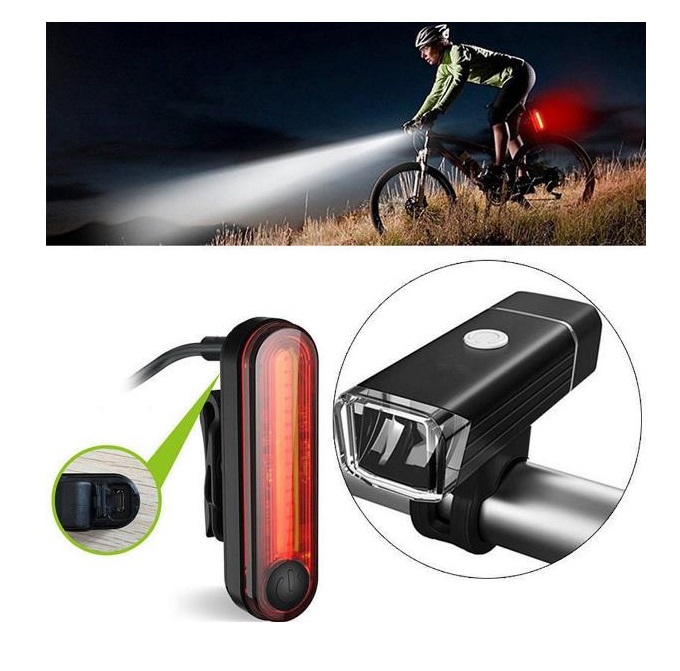Set Luci per Biciclette Andowl USB Q-BK017 | Offerta