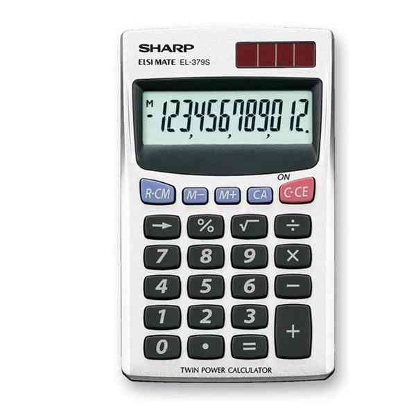 Calcolatrice Tascabile Sharp 12 Cifre Bianca | Offerta