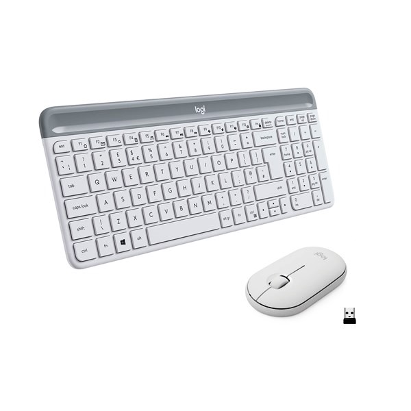 Logitech MK470 Kit Tastiera e Mouse Wireless Bianco | Offerta