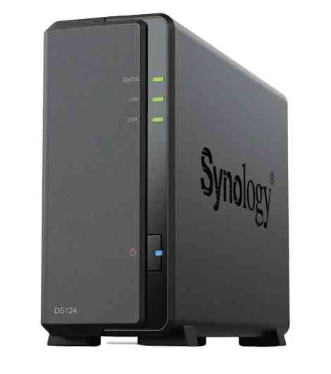 Synology DS124 NAS 1 Vano: Affidabile Dispositivo Storage