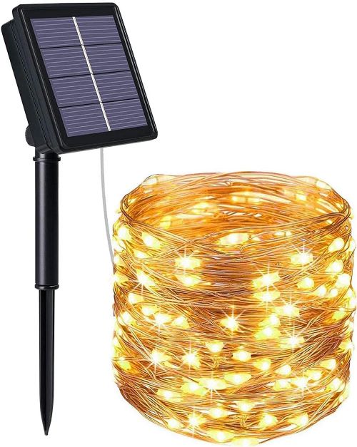 Catena Luminosa Solare 10m Foyu: Offerta Luce Calda Esterno
