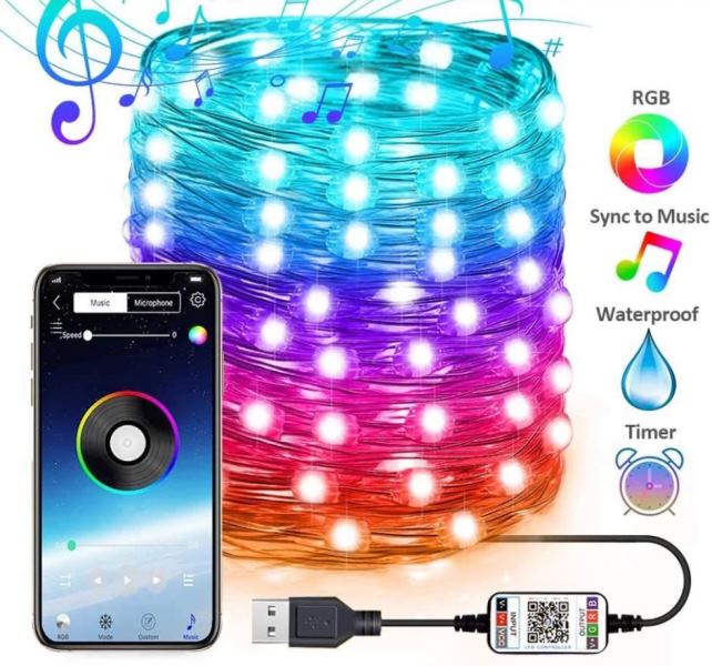 Striscia LED Bluetooth RGB USB 10m MEIQ-IT | Offerta