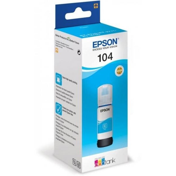 Cartuccia Epson EcoTank 104 Ciano Originale | Omnicenter