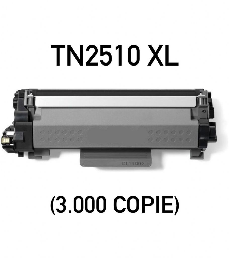 Toner Compatibile Brother TN2510 XL 3K con Chip | Conveniente