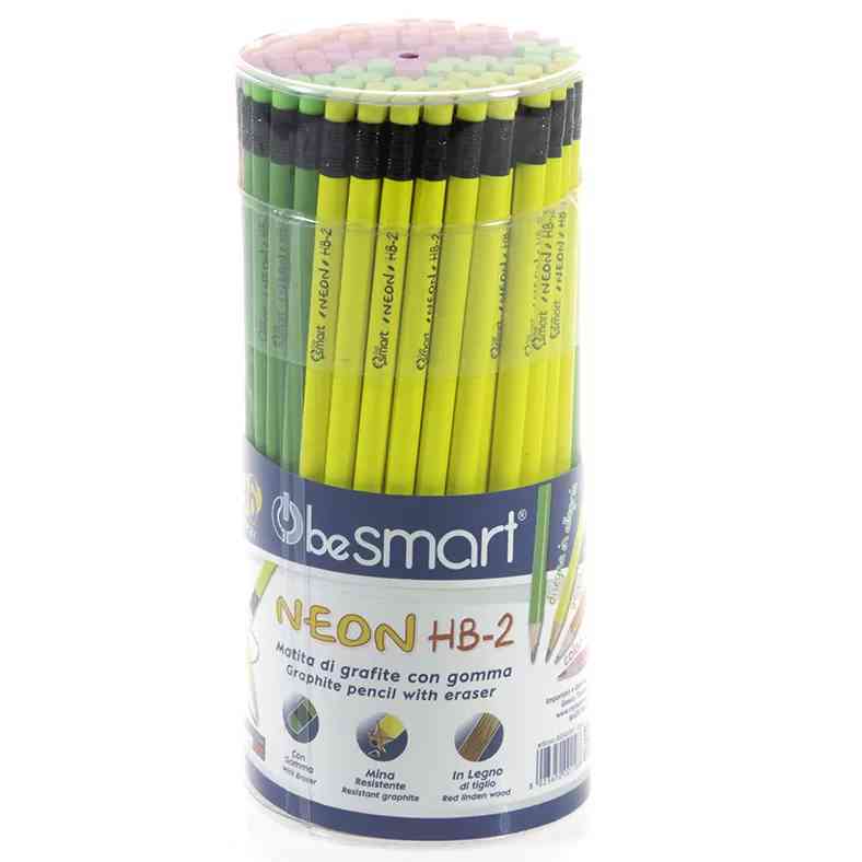 Matite Neon con Gomma Be Smart 96 Pezzi | Offerta Omnicenter