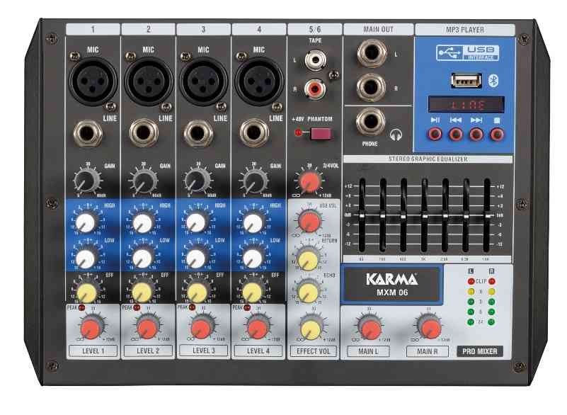 Mixer Karma MXM 06 Professionale 6 Canali | Offerta Omnicenter
