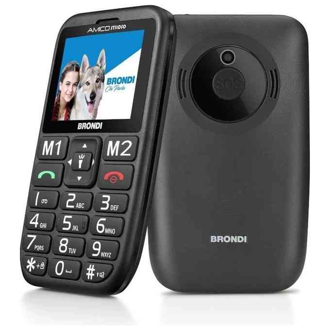 Brondi Stiloso Dual Sim Nero: Offerta Cellulare con Cover