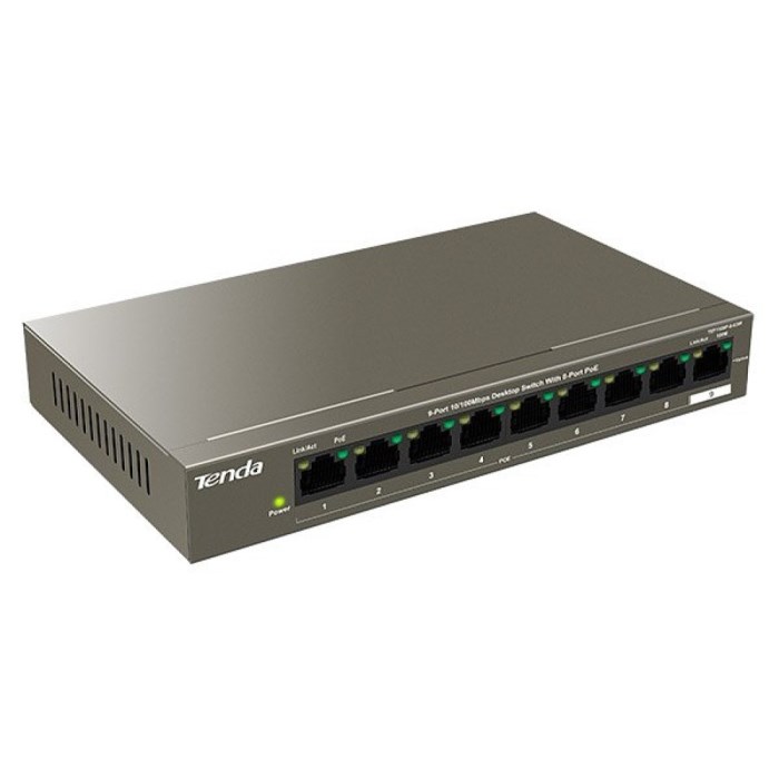 Switch Tenda TEF1109P-8-63W PoE 9 Porte | Professionale