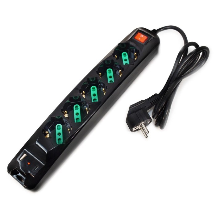 Multipresa Tecnoware Power Cleaner 5 USB | Offerta Omnicenter