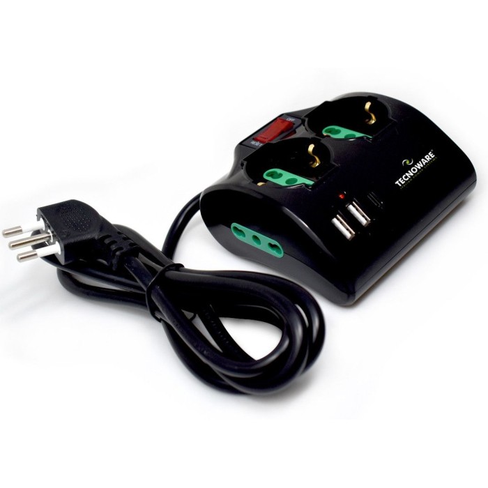 Multipresa Tecnoware Power Cleaner 4 USB | Offerta Omnicenter