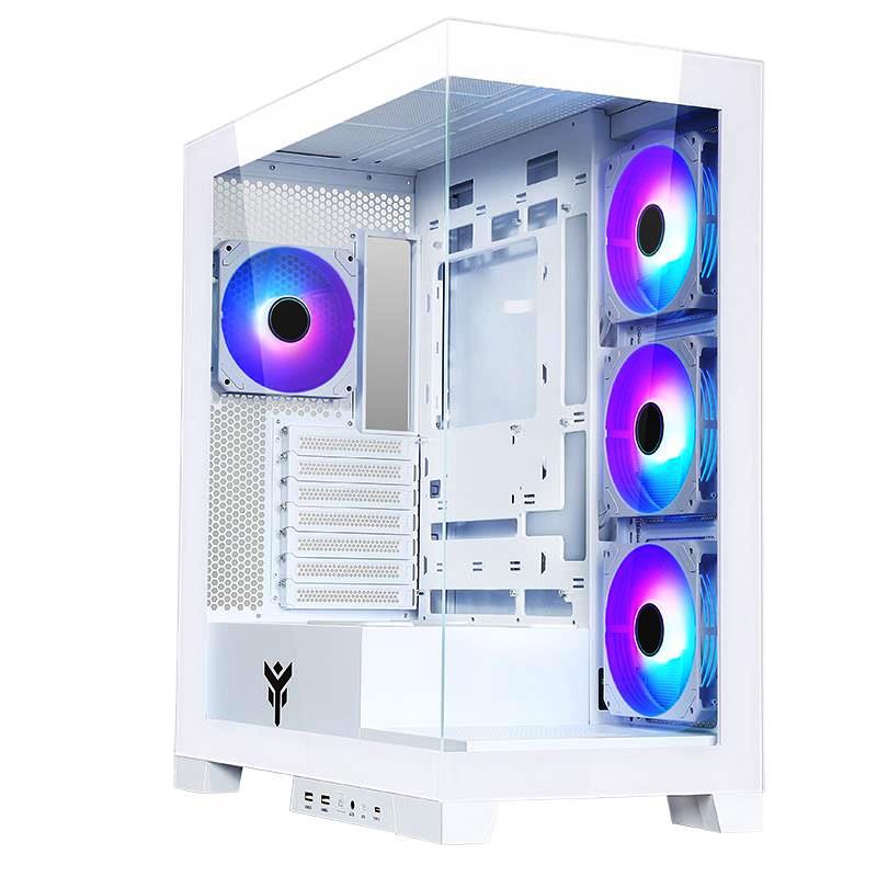 Nuovo Case Itek Showbui 45W Gaming Tower ATX ARGB Bianco